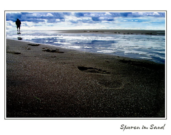 Spuren im Sand